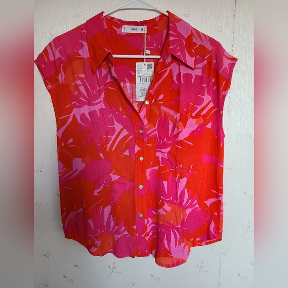 NWT- 100% viscose, Mango size xs top 🧡 - Picture 1 of 10